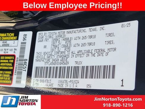 New 2025 Toyota Tundra SR5 image 24