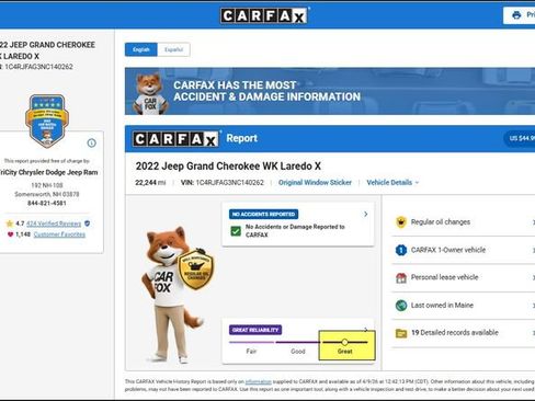 Used 2022 Jeep Grand Cherokee Laredo X image 2