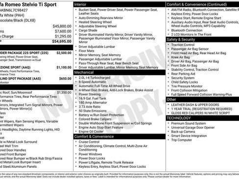 Used 2020 Alfa Romeo Stelvio Ti Sport w/ Quick Order Package 22S Sport image 1