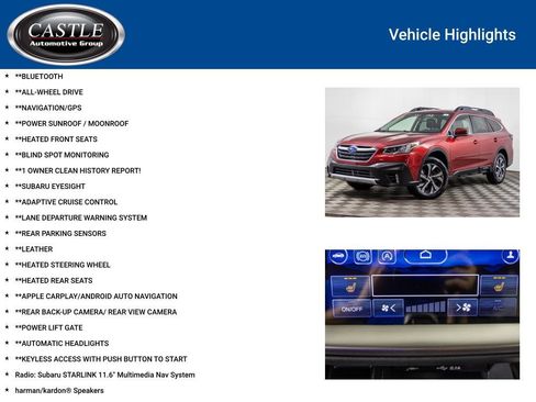 Used 2022 Subaru Outback Limited XT image 3