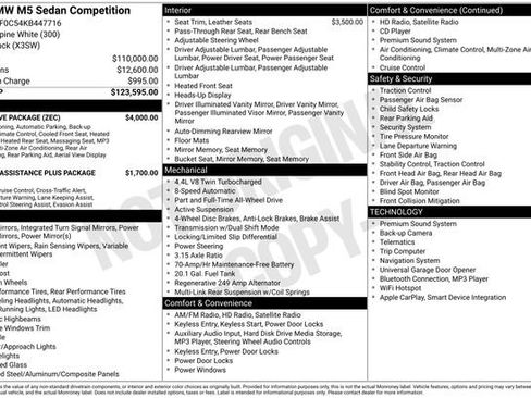 Used 2019 BMW M5 w/ Executive Package image 45