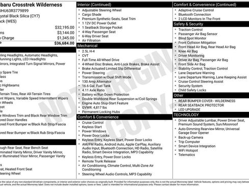 Certified 2024 Subaru Crosstrek 2.5i Wilderness AWD/4WD image 36