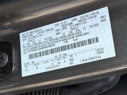 Used 2024 Ford F150 Platinum w/ Equipment Group 703A Plus AWD/4WD image 35