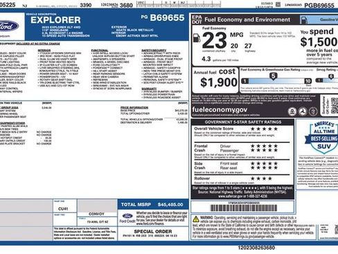 Used 2023 Ford Explorer XLT w/ Equipment Group 202A image 36