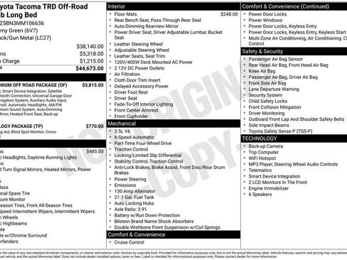 Used 2021 Toyota Tacoma TRD Off-Road w/ TRD Premium Off Road Package AWD/4WD image 13