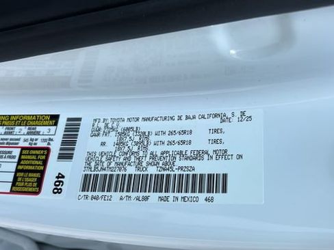 New 2026 Toyota Tacoma TRD Sport image 38