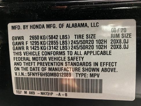 Used 2021 Honda Pilot Touring image 27