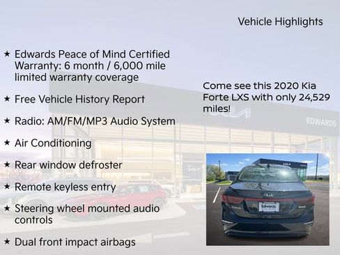 Used 2020 Kia Forte LXS FWD image 11