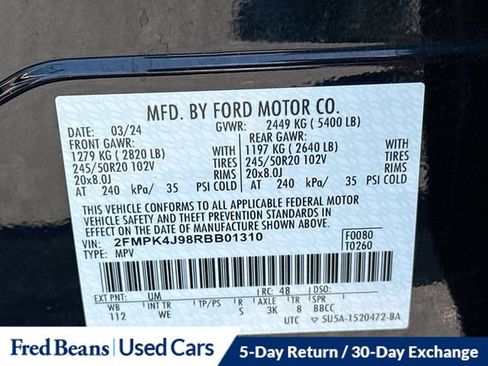 Used 2024 Ford Edge ST-Line AWD/4WD image 42