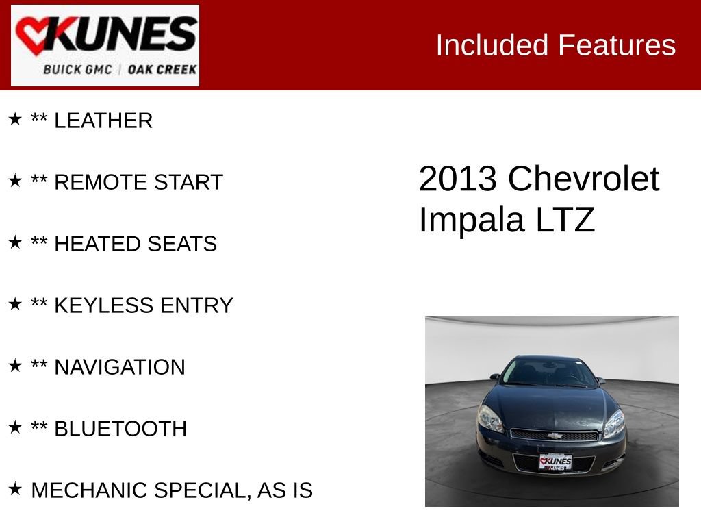 Used 2013 Chevrolet Impala LTZ FWD image 2