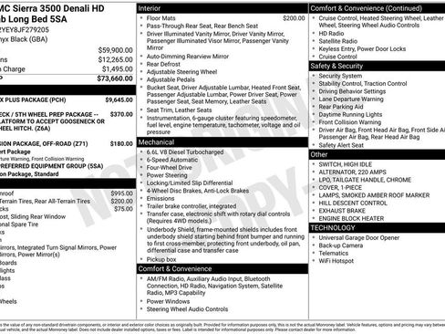Used 2018 GMC Sierra 3500 Denali w/ Duramax Plus Package AWD/4WD image 6