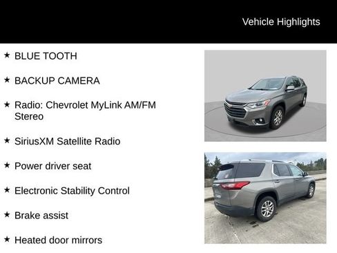 Used 2018 Chevrolet Traverse LT w/ LPO, Floor Liner Package FWD image 7