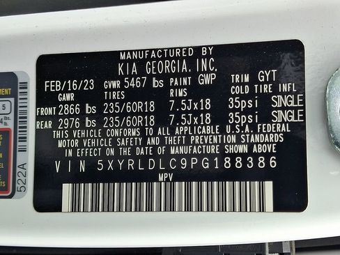 Certified 2023 Kia Sorento S w/ Panoramic Sunroof Package AWD/4WD image 28