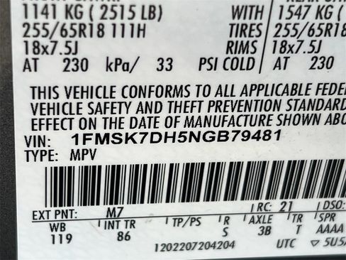 Used 2022 Ford Explorer XLT image 33