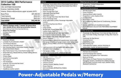 Used 2010 Cadillac SRX Performance FWD image 23
