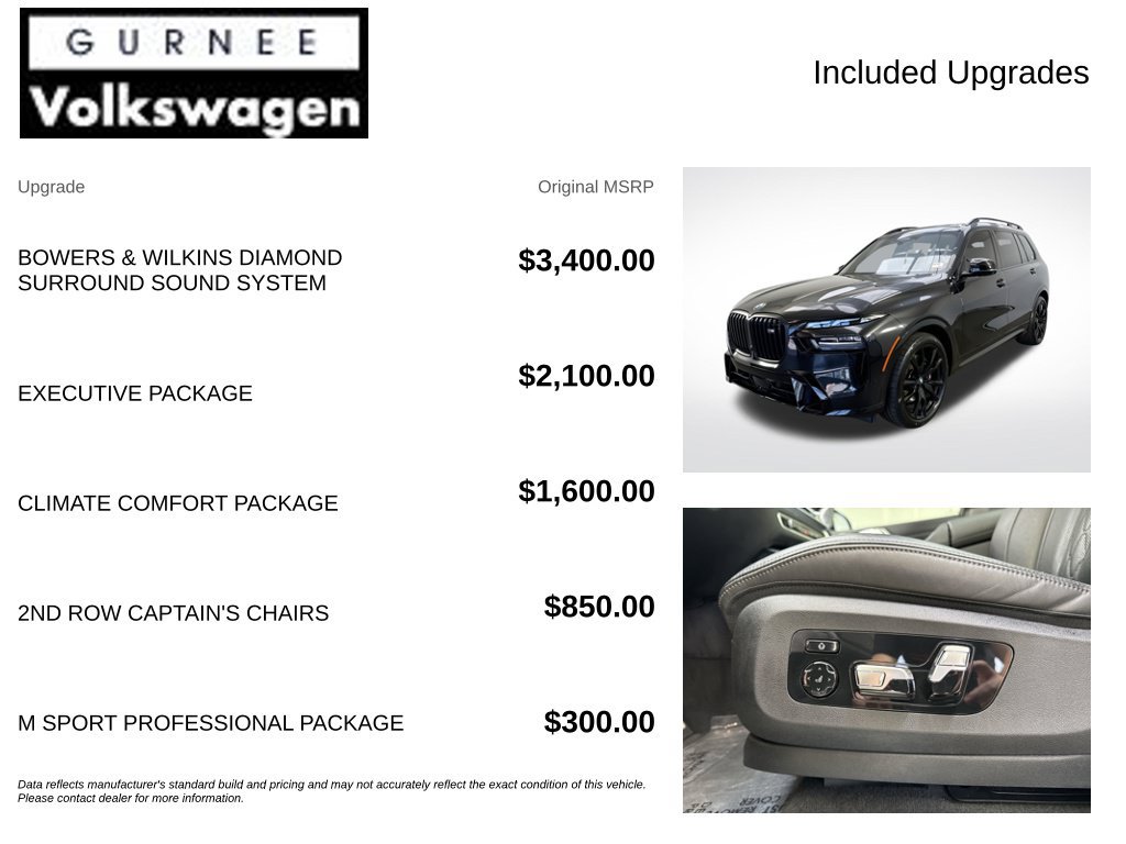 Used 2025 BMW X7 M60i w/ Executive Package AWD/4WD image 4