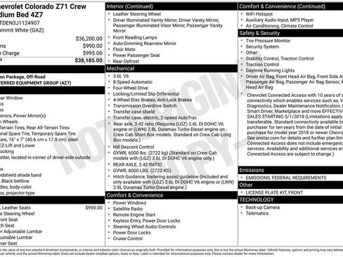 Used 2018 Chevrolet Colorado Z71 image 2