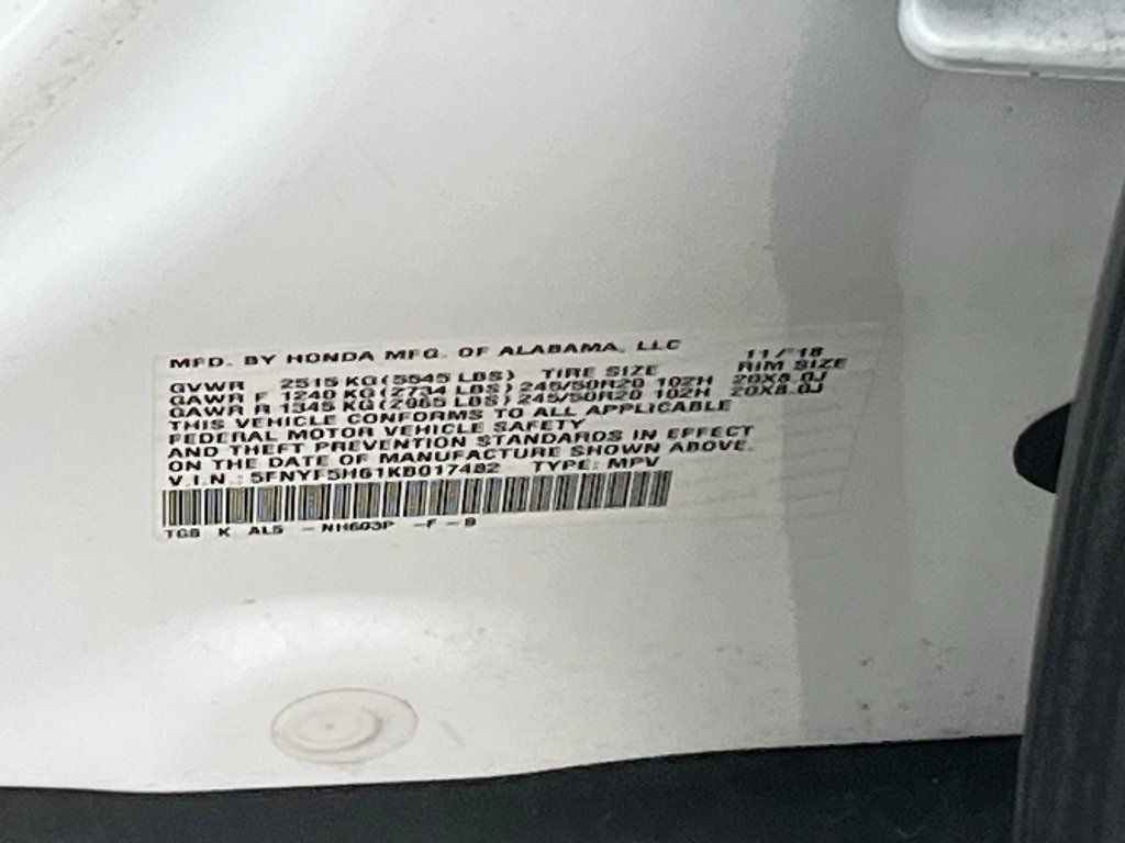 Used 2019 Honda Pilot Touring image 35