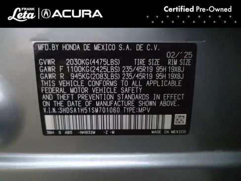 Used 2025 Acura ADX A-Spec image 34