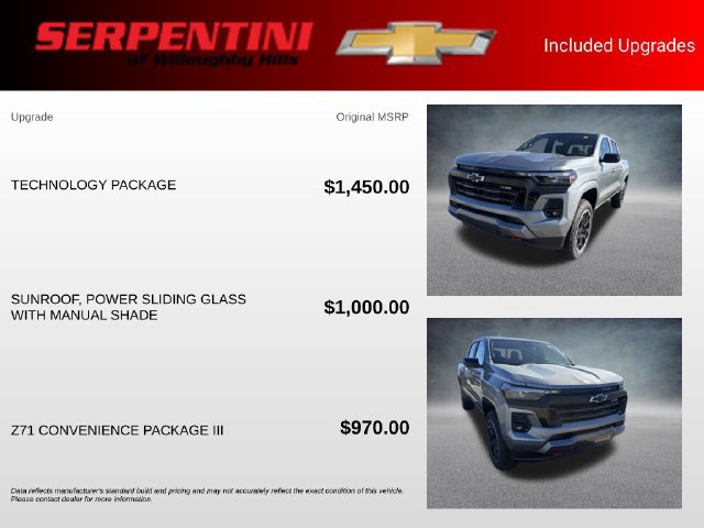 New 2026 Chevrolet Colorado Z71 w/ Technology Package AWD/4WD image 19