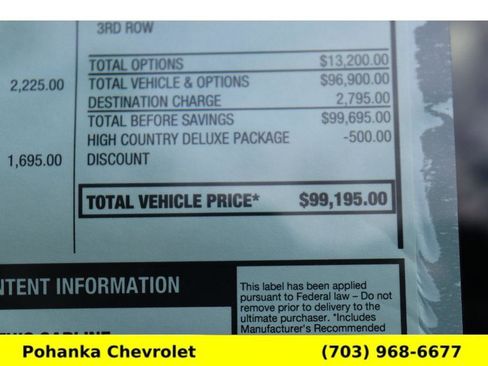 New 2026 Chevrolet Tahoe High Country image 35