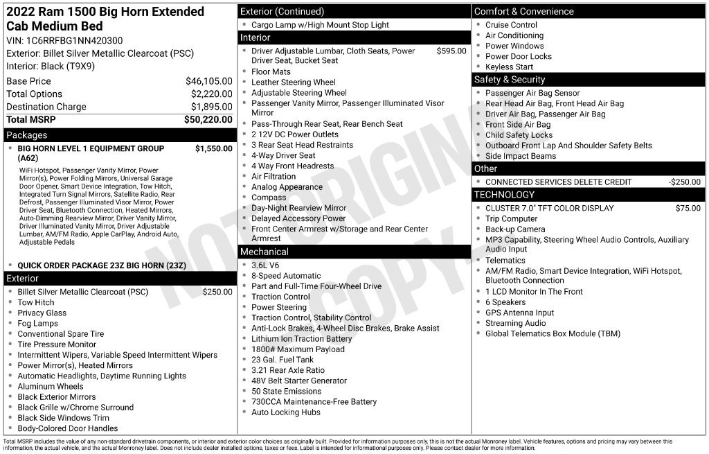 Used 2022 RAM 1500 Big Horn AWD/4WD image 37