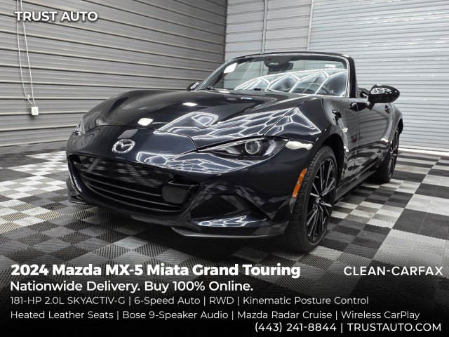 Used 2024 MAZDA MX-5 Miata Grand Touring w/ Weather Package RWD image 1