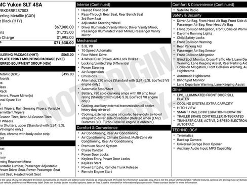 Certified 2024 GMC Yukon SLT w/ Max Trailering Package AWD/4WD image 10