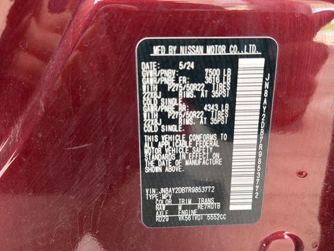 Used 2024 Nissan Armada Platinum w/ Captain's Chairs Package AWD/4WD image 24