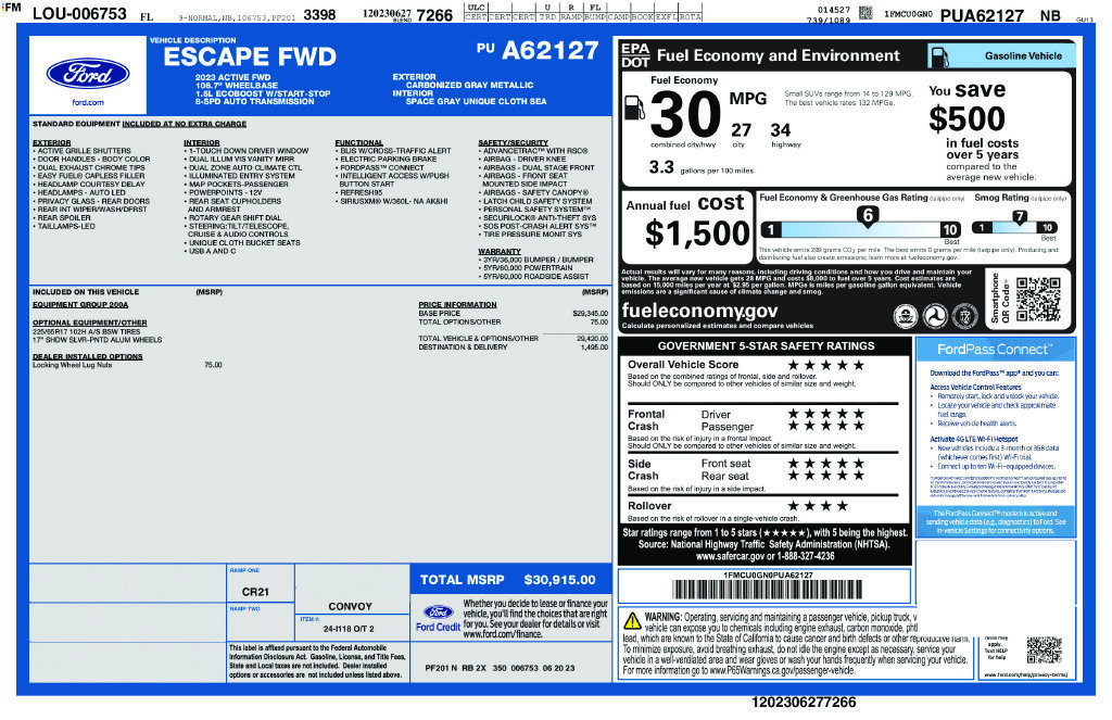 Certified 2023 Ford Escape Active FWD image 9