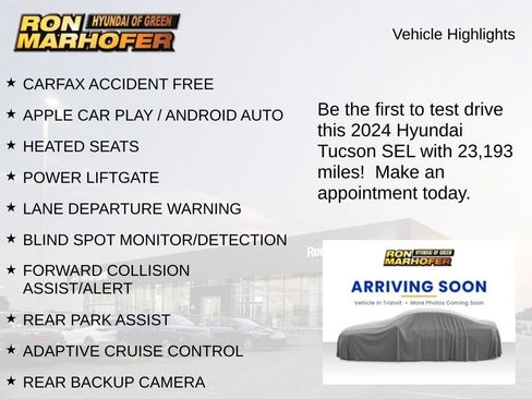 Used 2024 Hyundai Tucson SEL FWD image 2