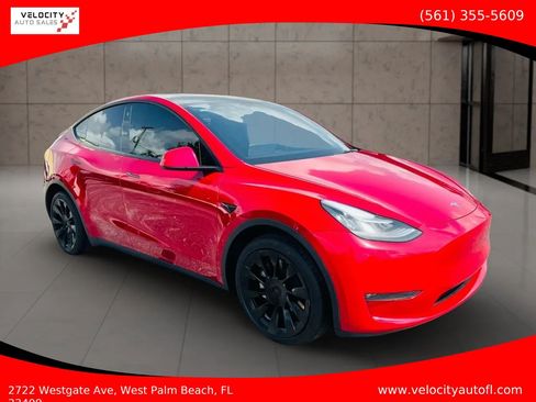 Used 2021 Tesla Model Y Long Range AWD/4WD image 1