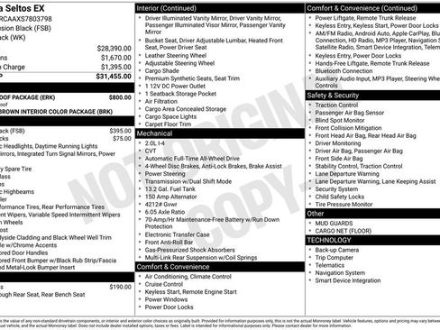 Certified 2025 Kia Seltos EX w/ EX Sunroof Package image 4