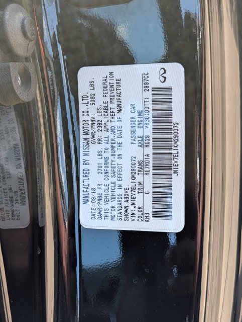 Used 2019 INFINITI Q60 3.0t Luxe w/ Cargo Package AWD/4WD image 28