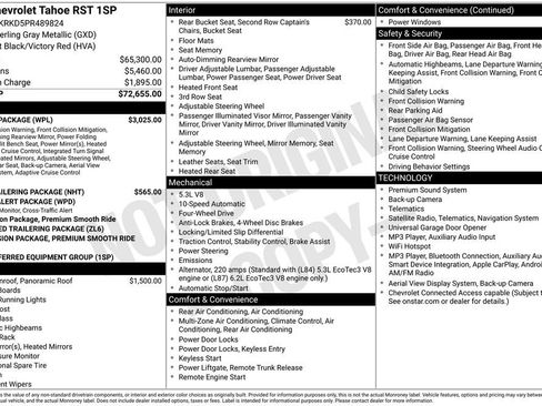 Used 2023 Chevrolet Tahoe RST w/ Luxury Package AWD/4WD image 3