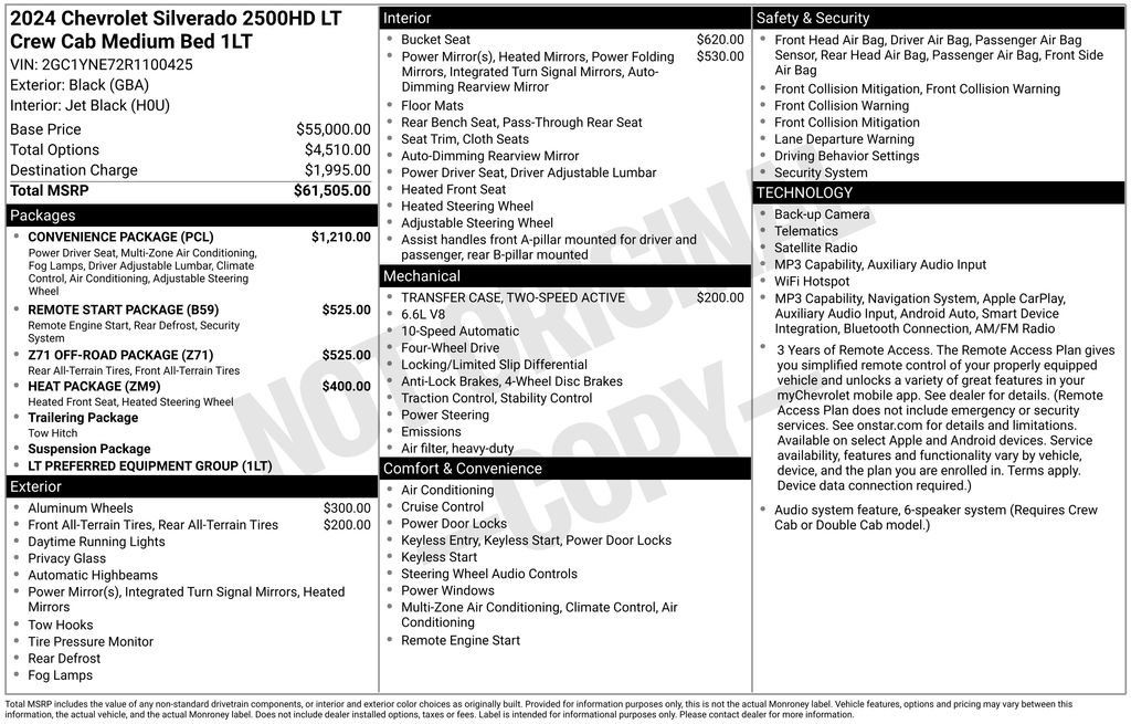 Used 2024 Chevrolet Silverado 2500 LT w/ Convenience Package AWD/4WD image 12