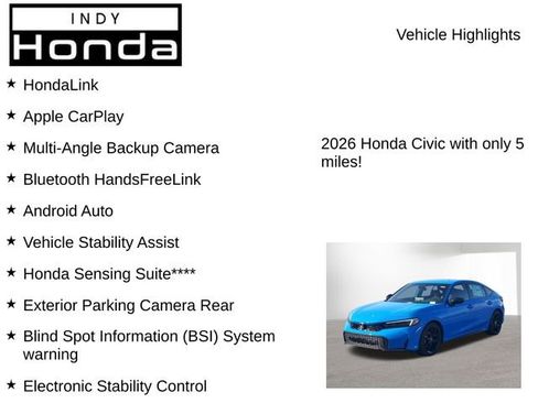 New 2026 Honda Civic Sport image 7