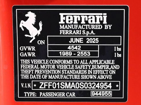 Certified 2025 Ferrari 296 GTS RWD image 32