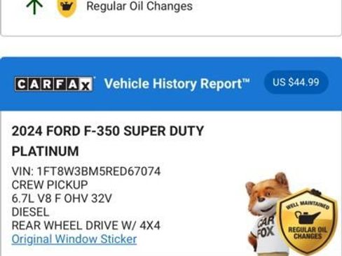 Used 2024 Ford F350 Platinum image 5