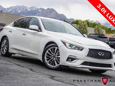 Used 2021 INFINITI Q50 Luxe w/ Cargo Package image 1