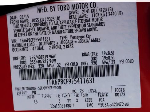 Used 2015 Ford Mustang GT Premium w/ Equipment Group 401A RWD image 23