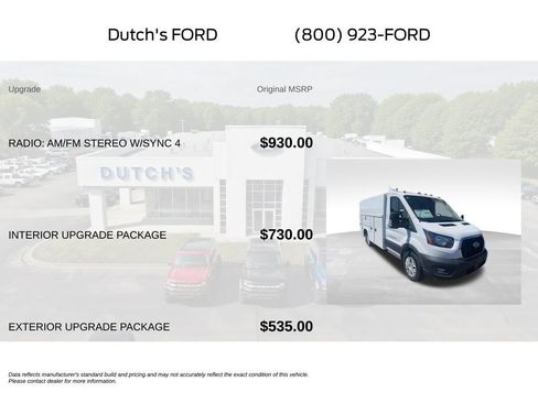 New 2024 Ford Transit 350 w/ Interior Upgrade Package RWD image 5