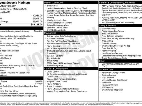 New 2026 Toyota Sequoia Platinum image 52