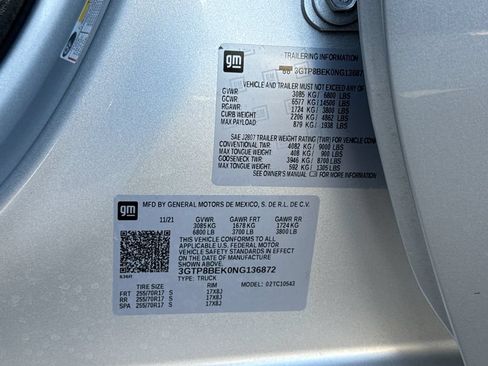 Used 2022 GMC Sierra 1500 SLE RWD image 32
