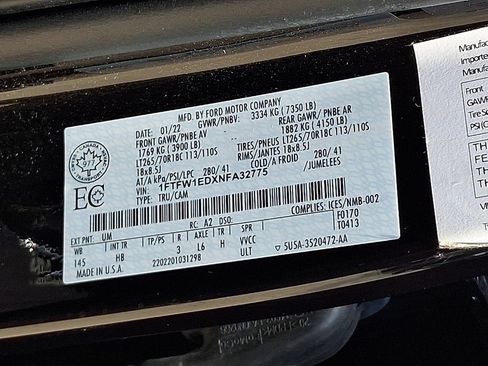 Used 2022 Ford F150 Lariat w/ Equipment Group 502A High AWD/4WD image 29