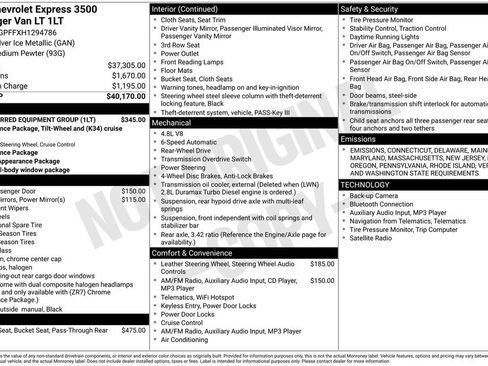 Used 2017 Chevrolet Express 3500 LT w/ LT Preferred Equipment Group image 28