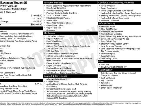 Certified 2026 Volkswagen Tiguan SE FWD image 8