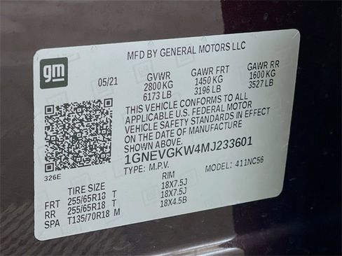 Certified 2021 Chevrolet Traverse LT w/ LPO, Blackout Package image 35