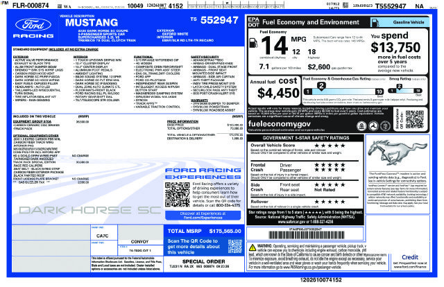 New 2026 Ford Mustang Dark Horse SC RWD image 23