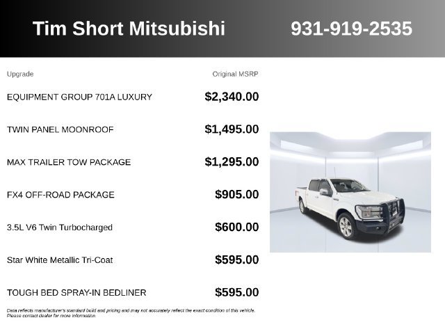 Used 2020 Ford F150 Platinum w/ Equipment Group 701A Luxury AWD/4WD image 7